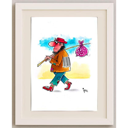 Emilio Isca 29x21cm Orijinal Karikatür BOD03046