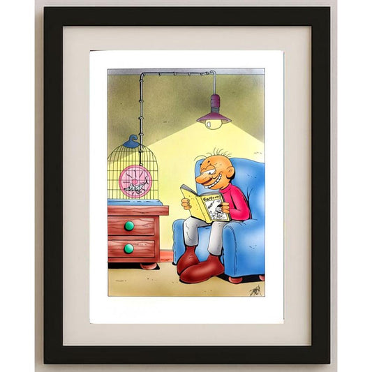 Patrick Heymansi 29x21cm Orijinal Karikatür BOD03049