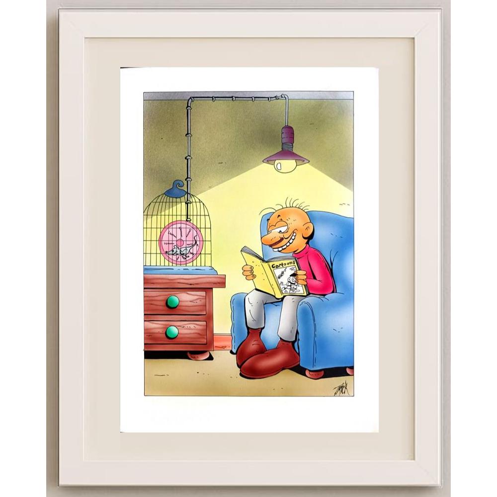 Patrick Heymansi 29x21cm Orijinal Karikatür BOD03049