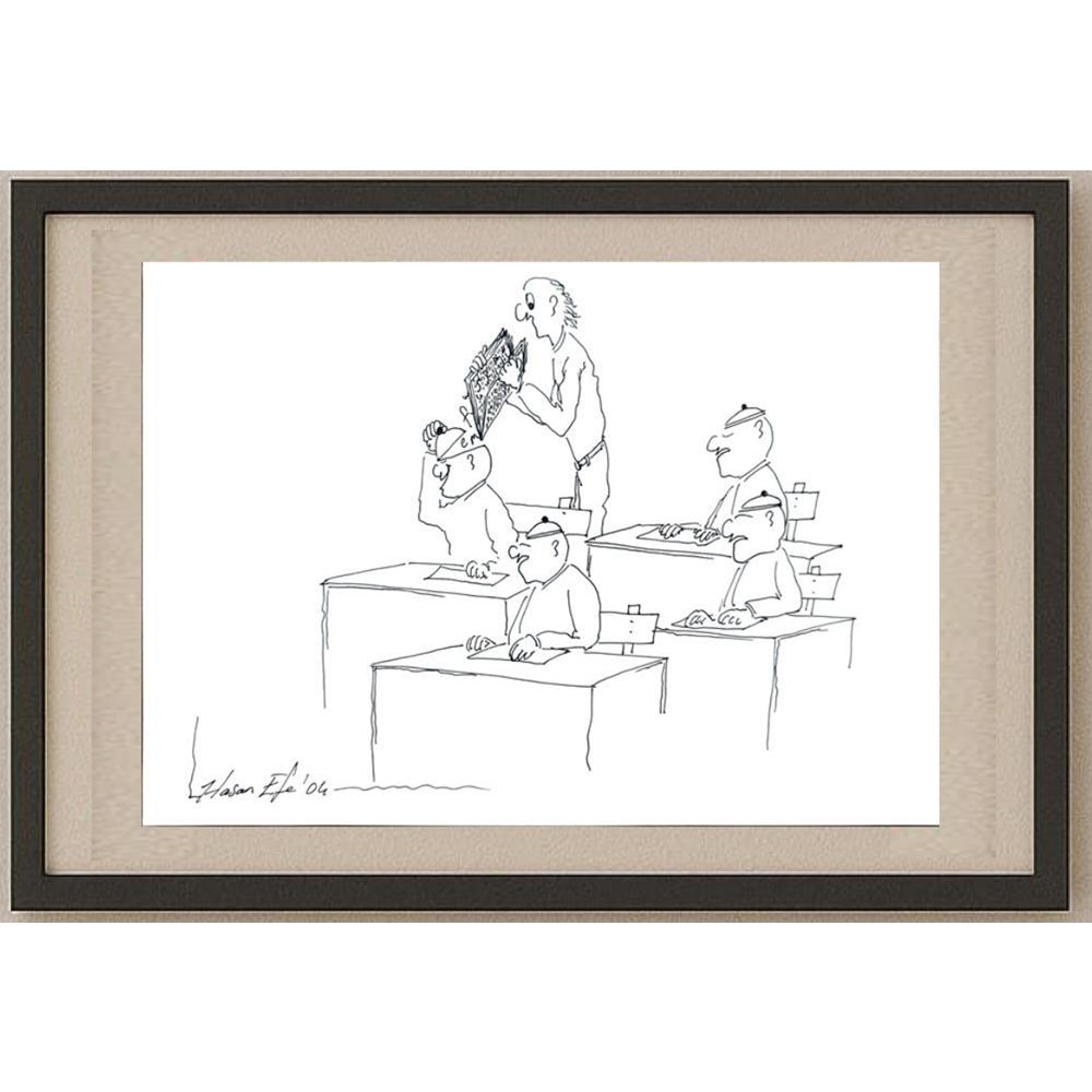 Hasan Efe 29x21cm Orijinal Karikatür BOD03053