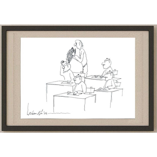 Hasan Efe 29x21cm Orijinal Karikatür BOD03053