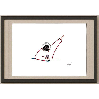 Bülent Fidan 35x25cm Orijinal Karikatür BOD03054