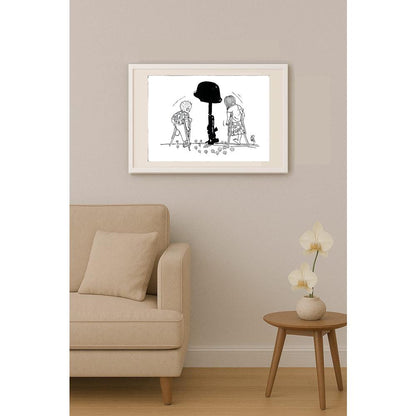 Raşit Yakalı 35x25cm Orijinal Karikatür BOD03055