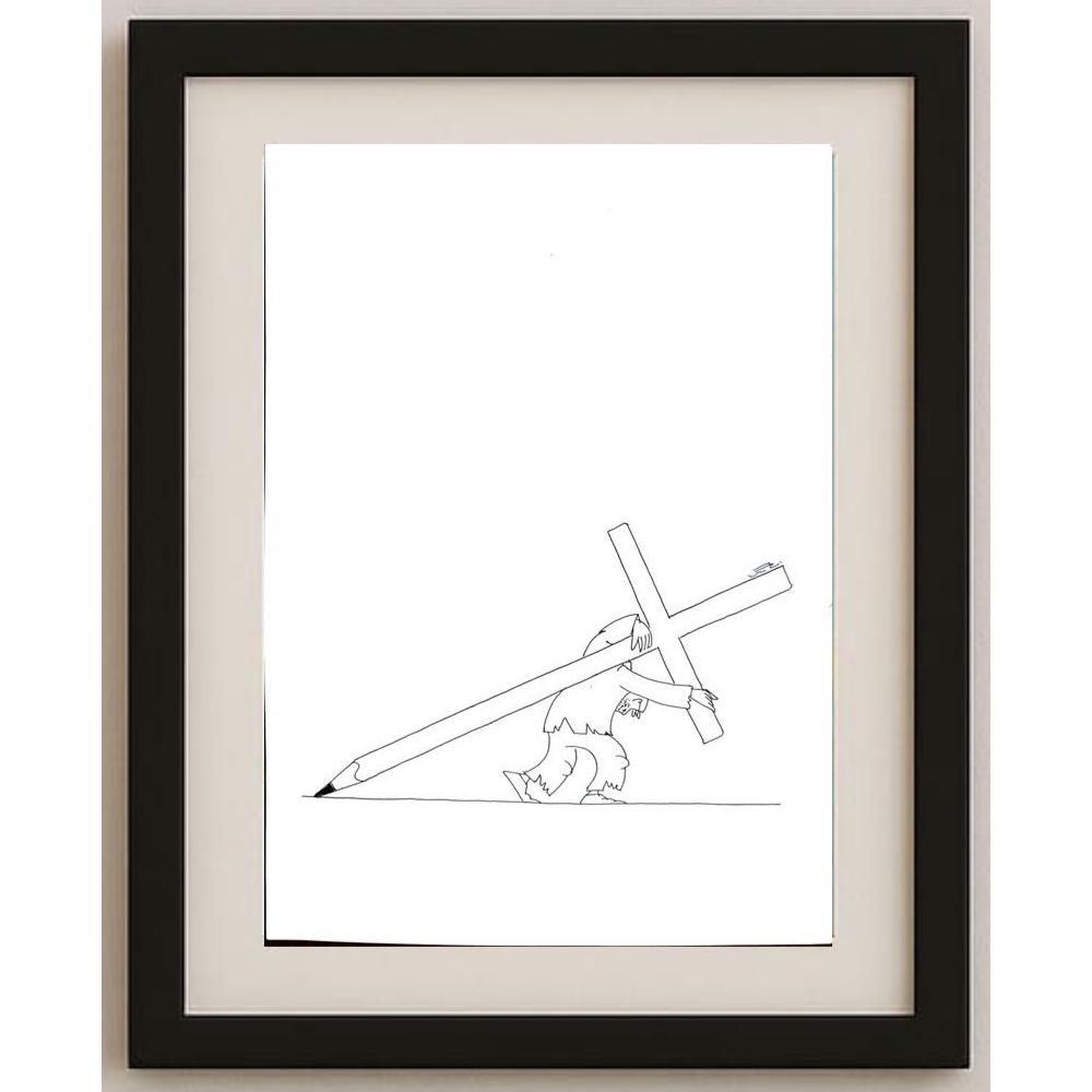 Marcel Kristofovic 29x21cm Orijinal Karikatür BOD03058