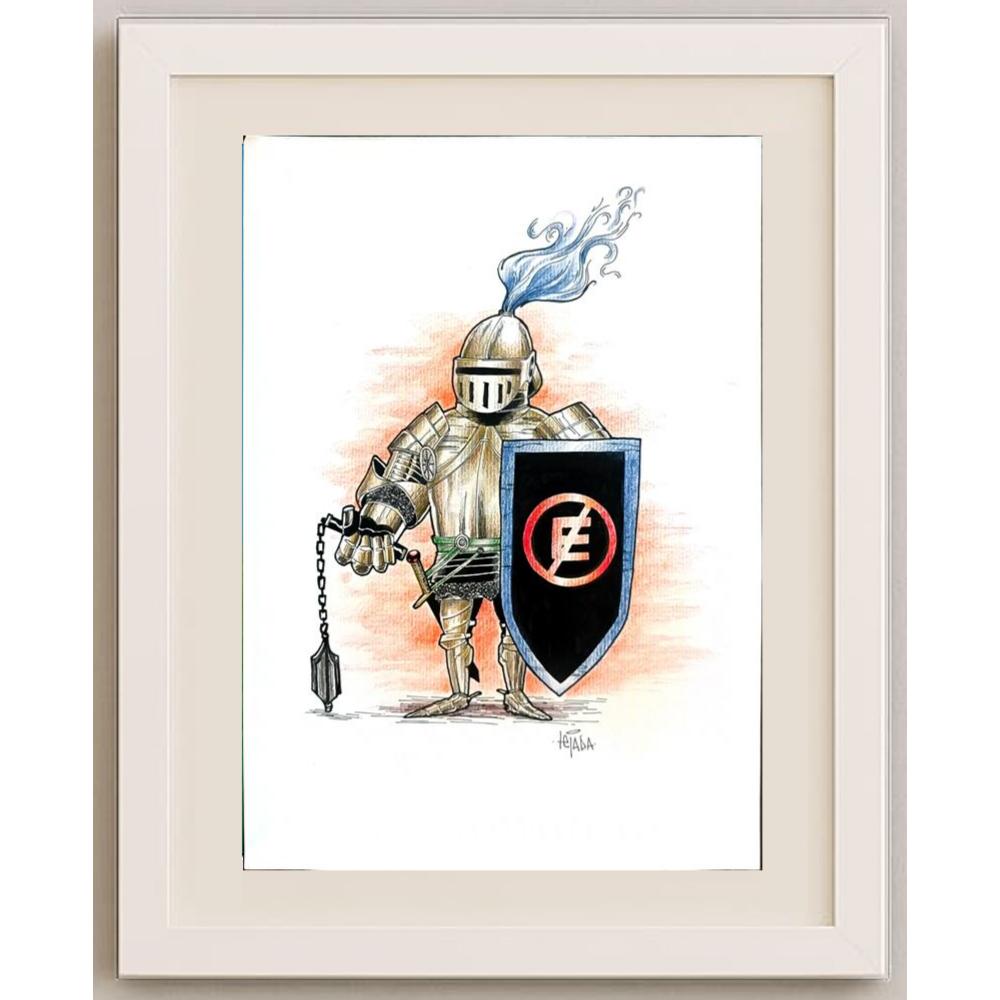 David Tejeda 29x21cm Orijinal Karikatür BOD03059