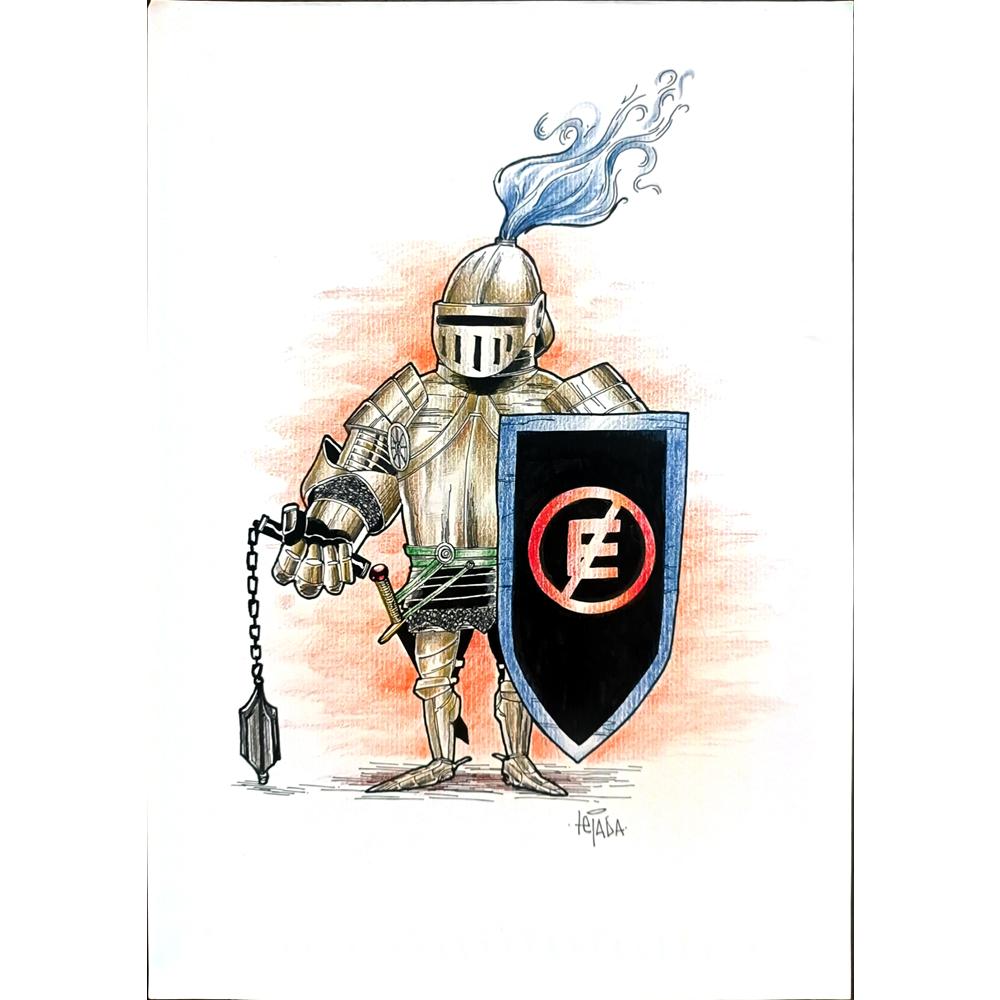 David Tejeda 29x21cm Orijinal Karikatür BOD03059