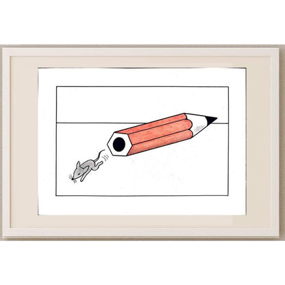 Aleksandar Daskalovic 29x21cm Orijinal Karikatür BOD03061