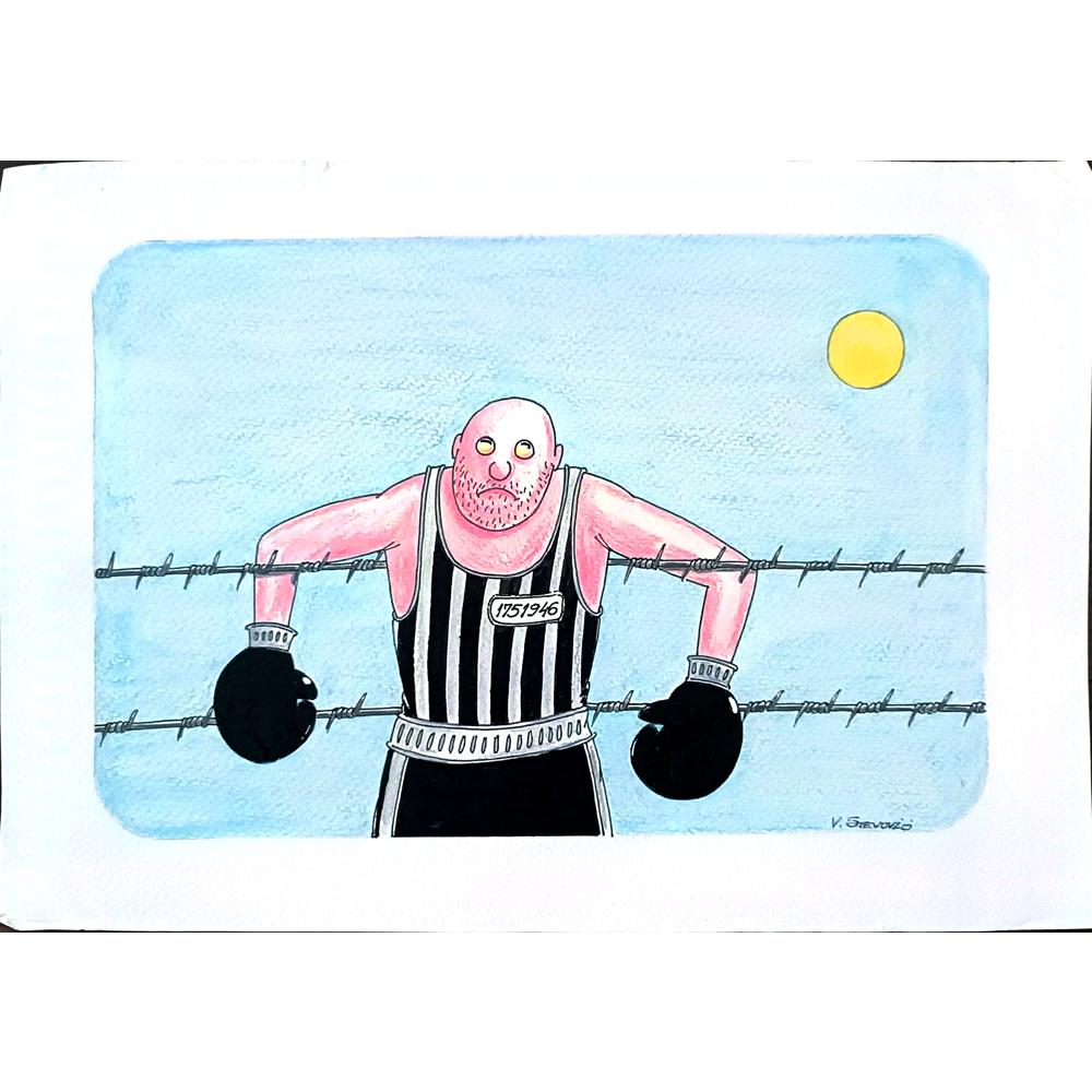 Vladimir Stevovic 29x21cm Orijinal Karikatür BOD03064