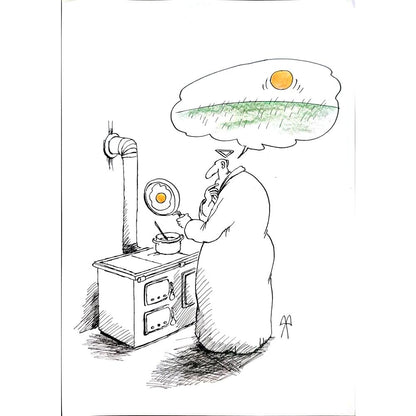 Bretislav Kovarik 29x21cm Orijinal Karikatür BOD03066