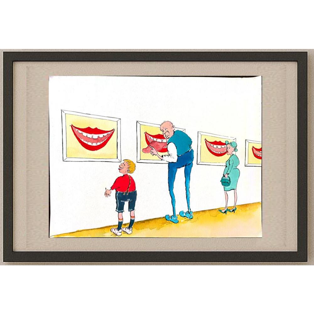 Tsocho Peev 35x25cm Orijinal Karikatür BOD03068