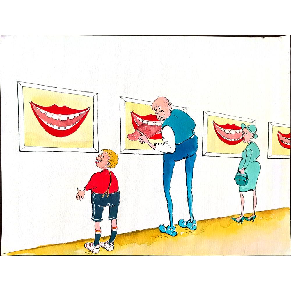 Tsocho Peev 35x25cm Orijinal Karikatür BOD03068