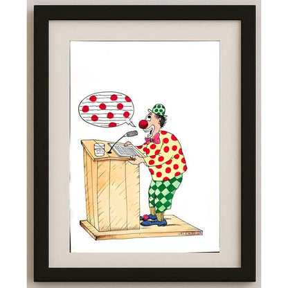 Aurel Stefan Alexandrescu 29x21cm Orijinal Karikatür BOD03075
