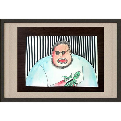Zlatko Krstevski 29x21cm Orijinal Karikatür BOD03083