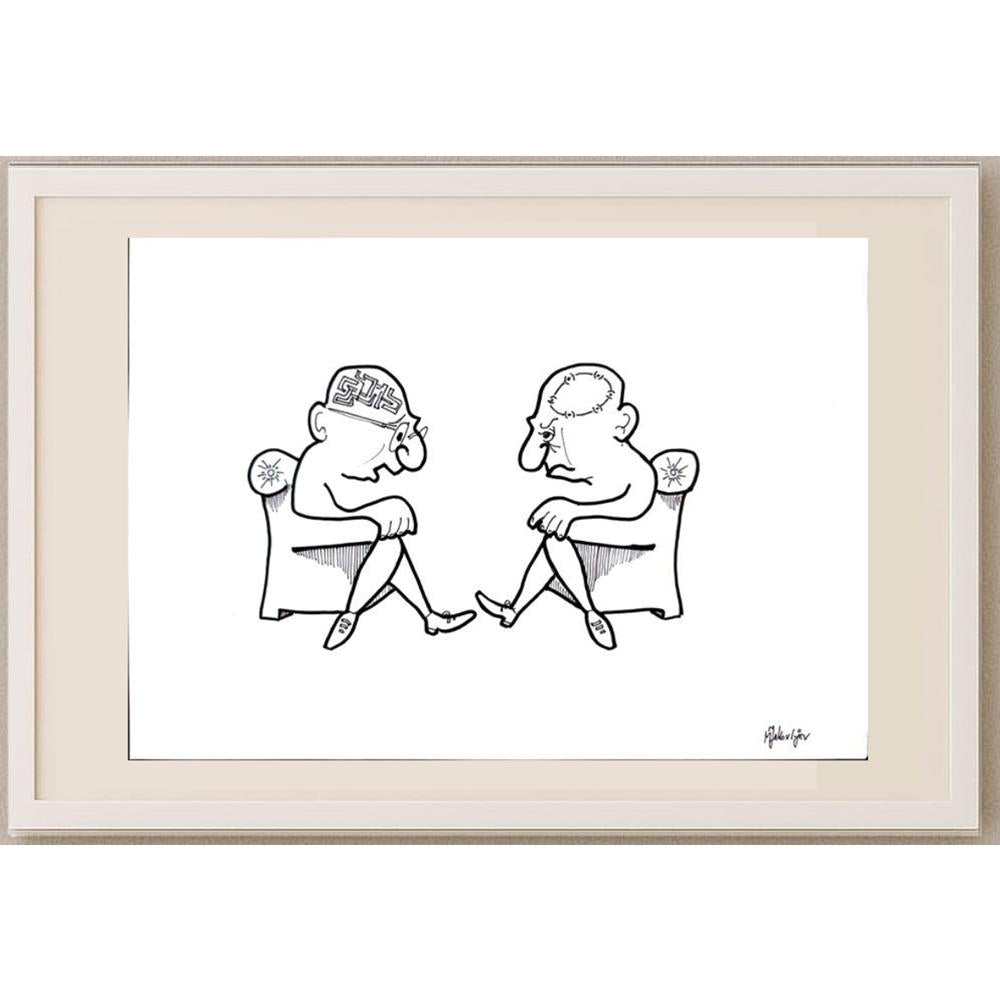 Miroslav Jakovljev 29x21cm Orijinal Karikatür BOD03084