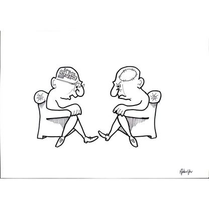 Miroslav Jakovljev 29x21cm Orijinal Karikatür BOD03084