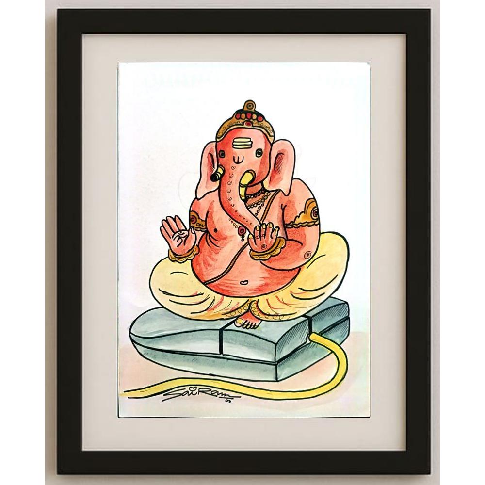 Sairam Akundi 29x21cm Orijinal Karikatür BOD03085