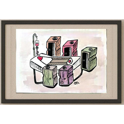 Mileta Miloradovic 29x21cm Orijinal Karikatür BOD03087