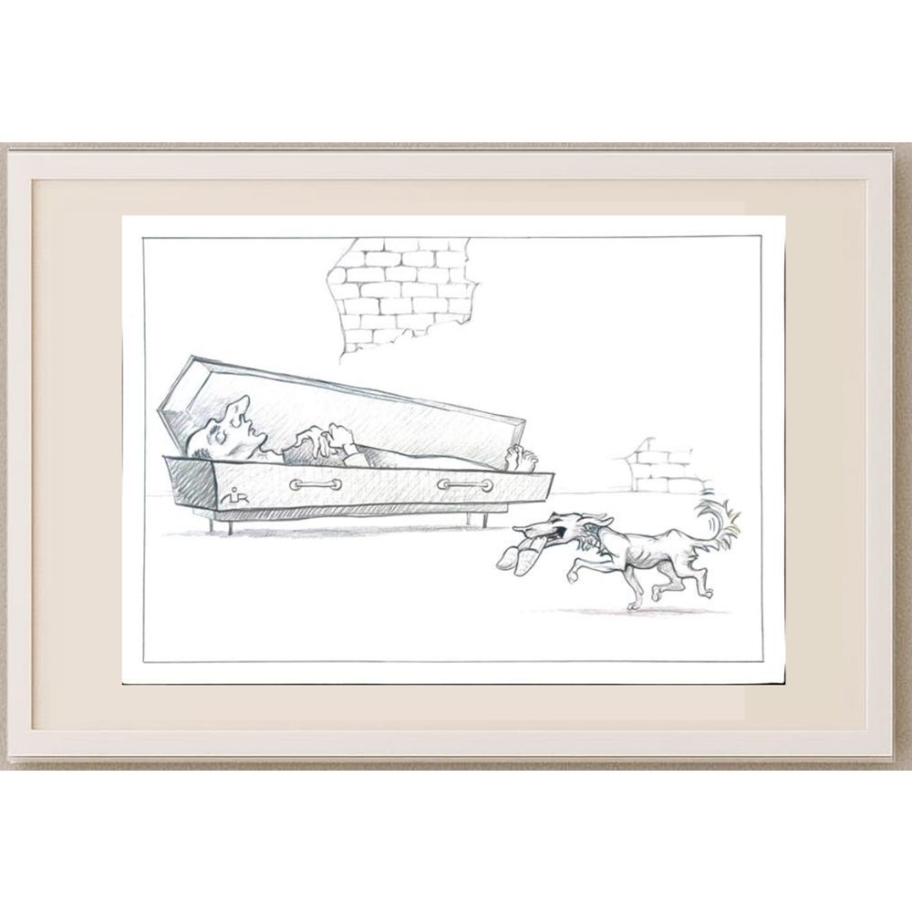Mirontchyj Laime 29x21cm Orijinal Karikatür BOD03089