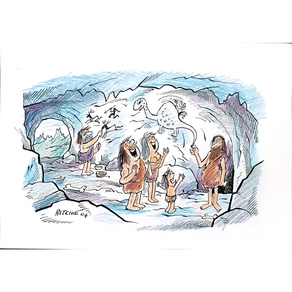 Bill Ritchie 29x21cm Orijinal Karikatür BOD03093