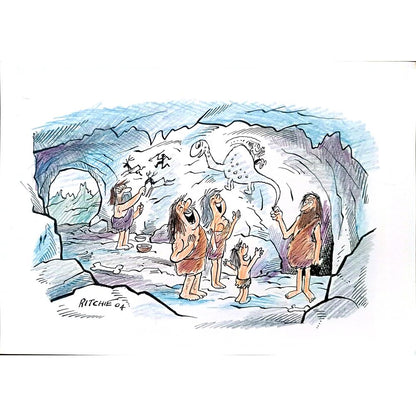 Bill Ritchie 29x21cm Orijinal Karikatür BOD03093