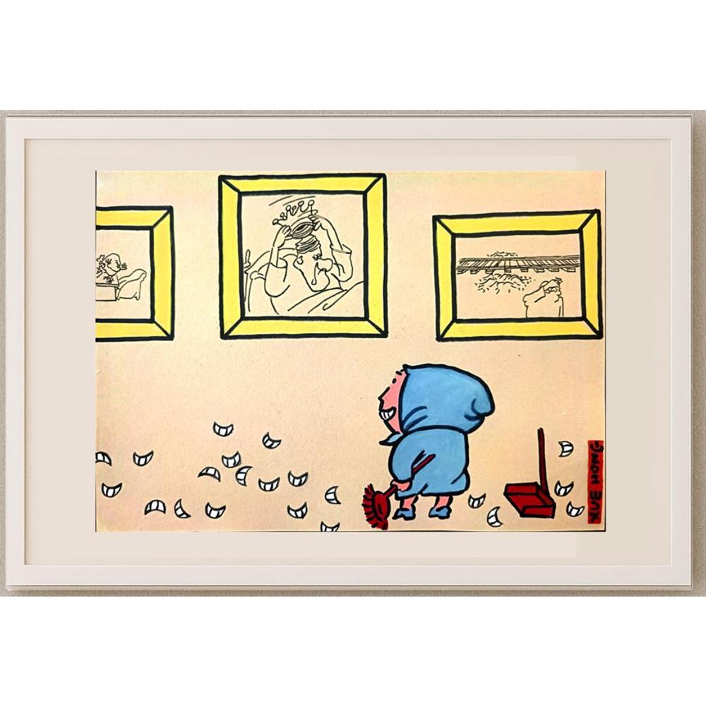 Xue Hong 29x21cm Orijinal Karikatür BOD03100