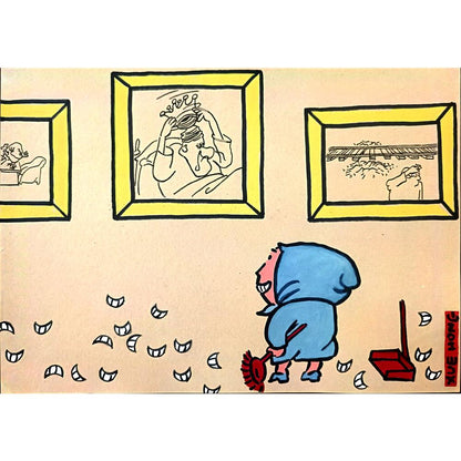 Xue Hong 29x21cm Orijinal Karikatür BOD03100