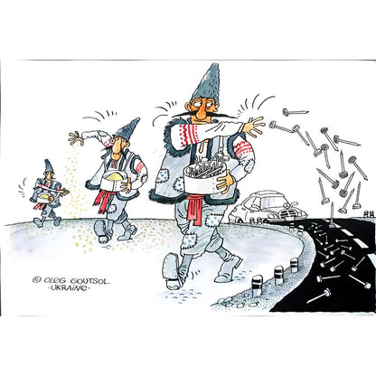 Oleg Goutsol 29x21cm Orijinal Karikatür BOD03106