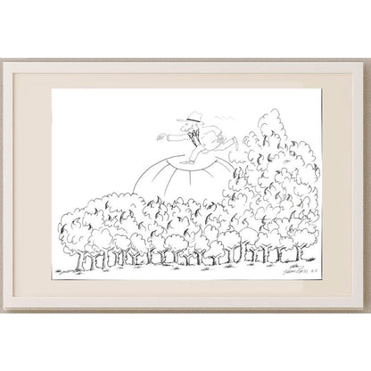 Hasan Efe 29x21cm Orijinal Karikatür BOD03107