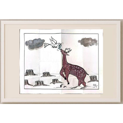 Padala Srinivasulu 46x35cm Orijinal Karikatür BOD03109