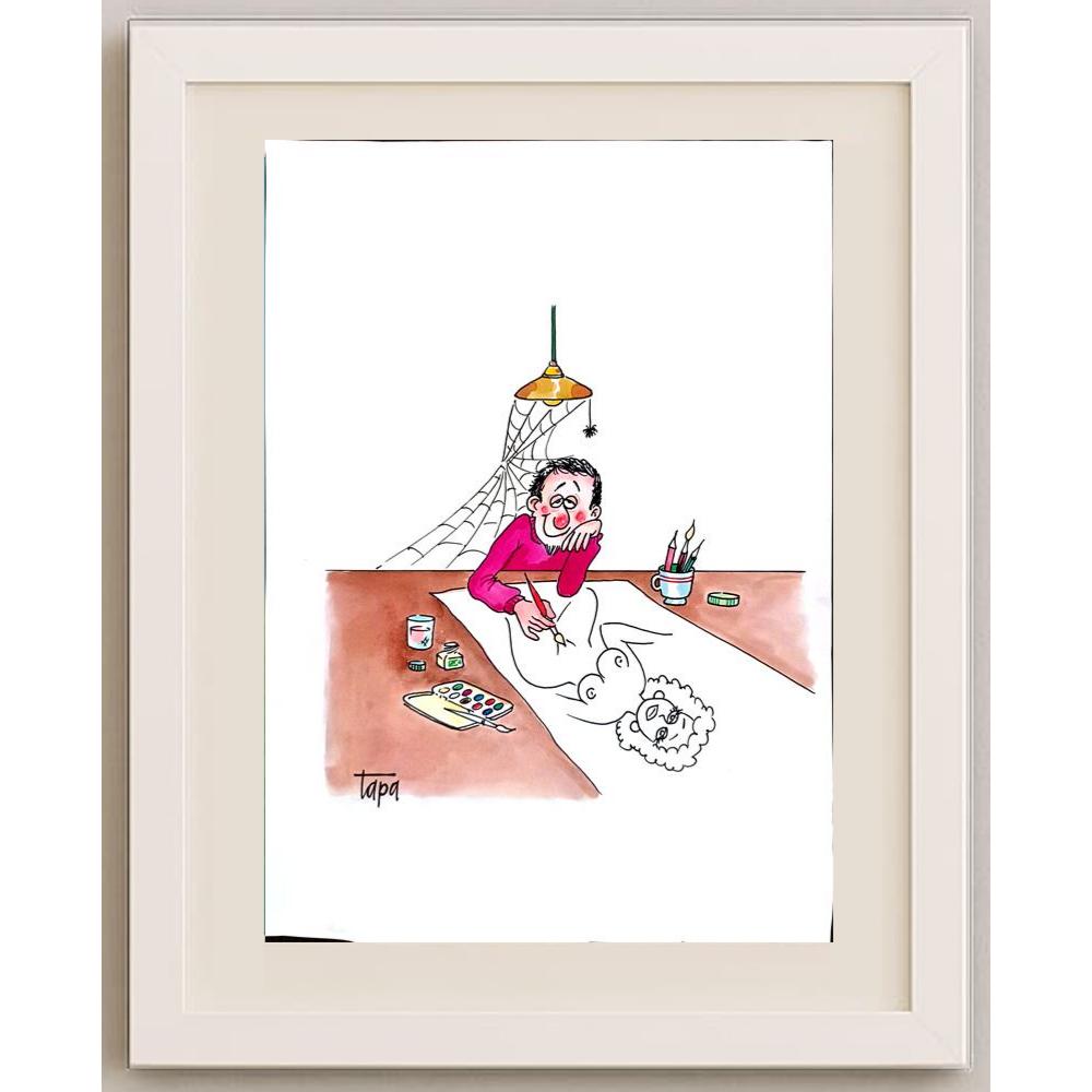 İbrahim Tapa 35x25cm Orijinal Karikatür BOD03110