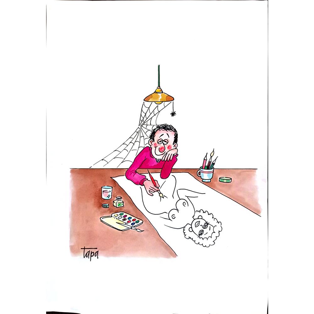 İbrahim Tapa 35x25cm Orijinal Karikatür BOD03110