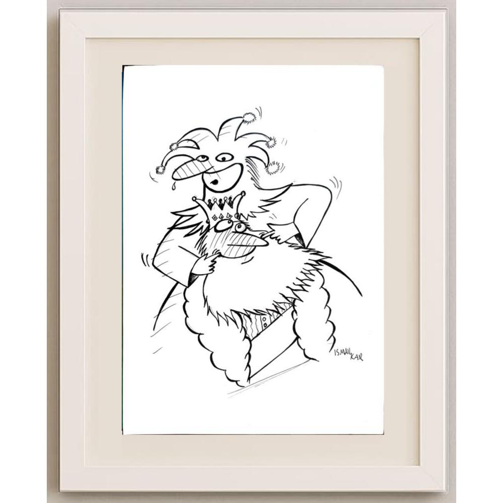 İsmail Kar 29x21cm Orijinal Karikatür BOD03111