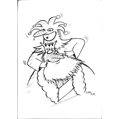 İsmail Kar 29x21cm Orijinal Karikatür BOD03111