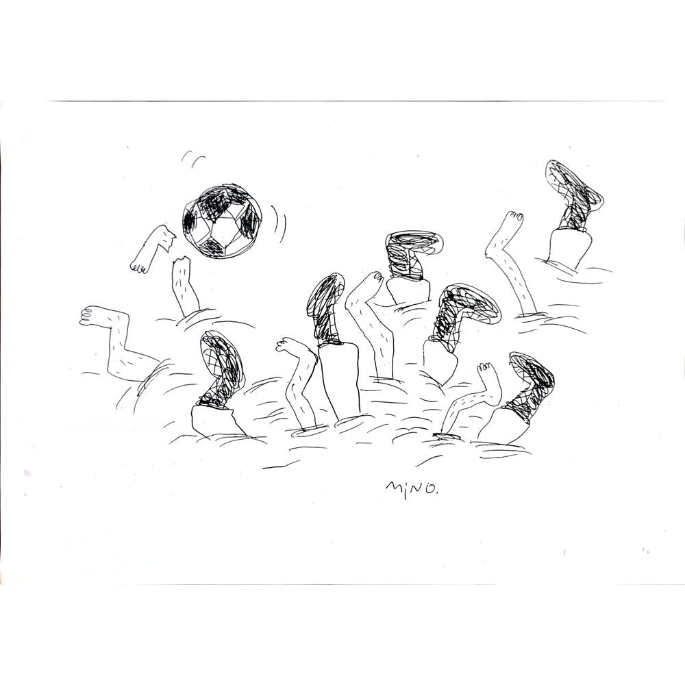 Minoru Tanaka 43x30cm Orijinal Karikatür BOD03116