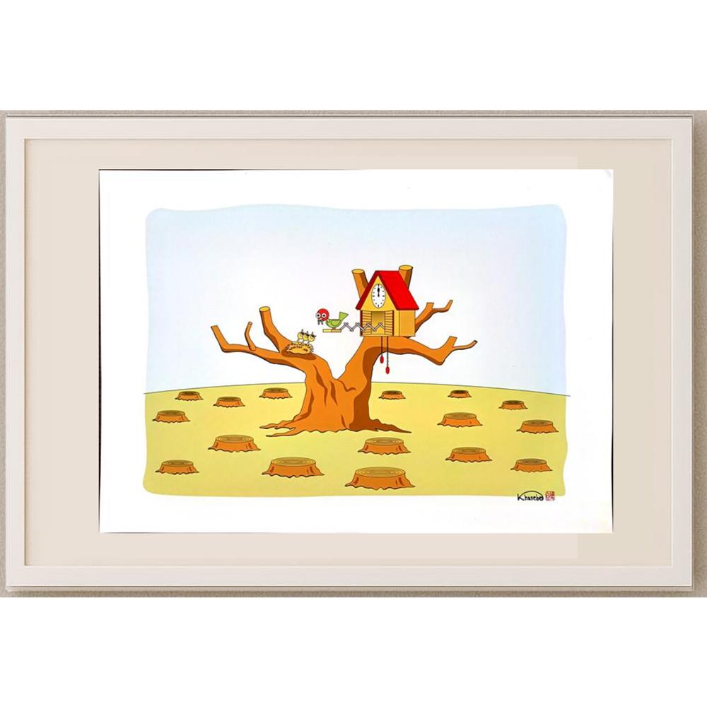 Hunihiko Hasebe 43x30cm Orijinal Karikatür BOD03123