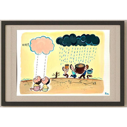 Kasuge Riyako 43x30cm Orijinal Karikatür BOD03124