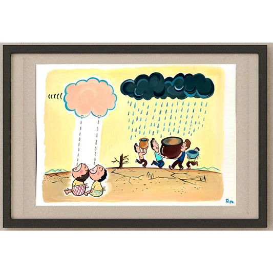 Kasuge Riyako 43x30cm Orijinal Karikatür BOD03124