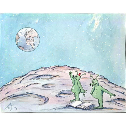 Bossens Philippe 35x25cm Orijinal Karikatür BOD03128