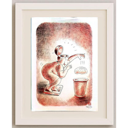 Harumi Imahase 43x30cm Orijinal Karikatür BOD03129