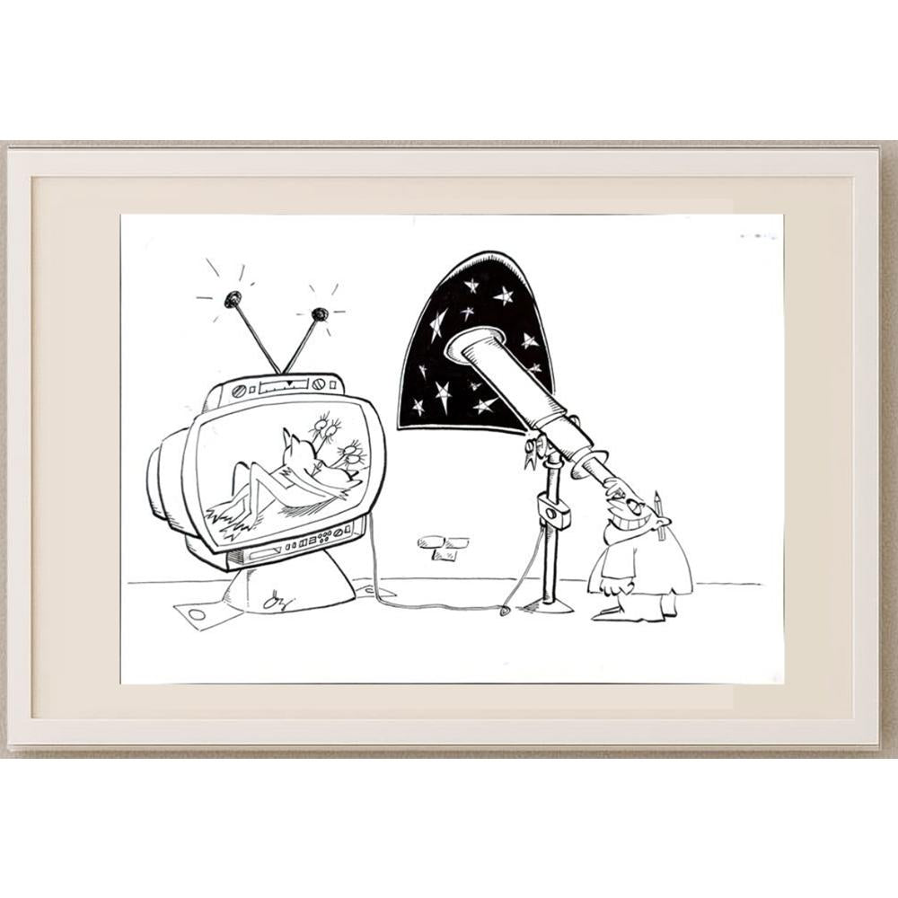 Özgen Özmen 29x21cm Orijinal Karikatür BOD03130