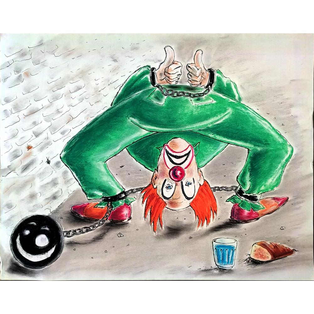 Vincent Etienne 45x35cm Orijinal Karikatür BOD03133