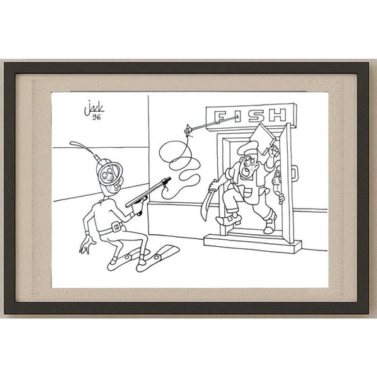 Gennady Chegodayev 29x21cm Orijinal Karikatür BOD03135