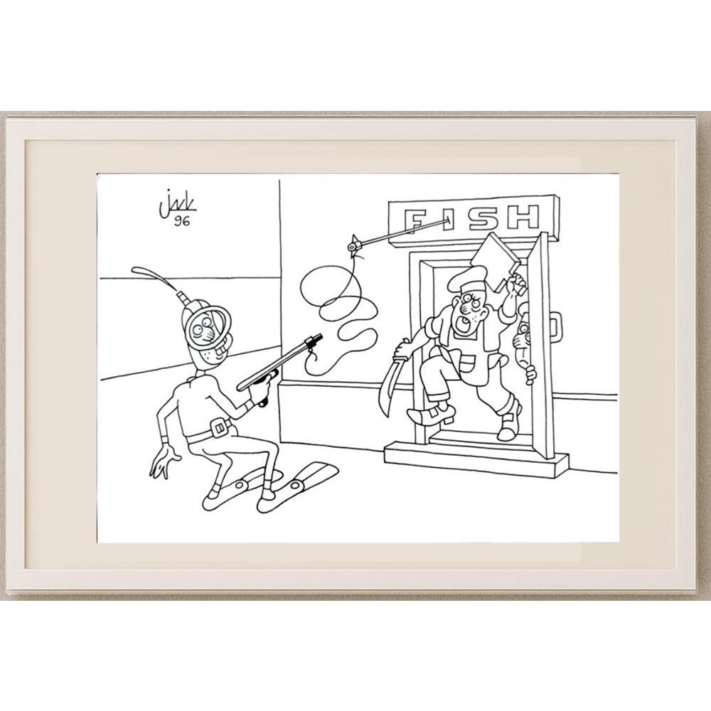 Gennady Chegodayev 29x21cm Orijinal Karikatür BOD03135