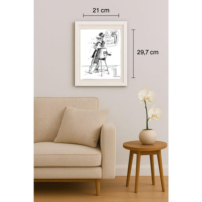 Pim Vimm 29x21cm Orijinal Karikatür BOD03138