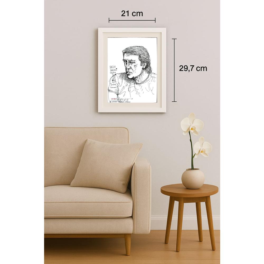 Pim Vimm 29x21cm Orijinal Karikatür BOD03139