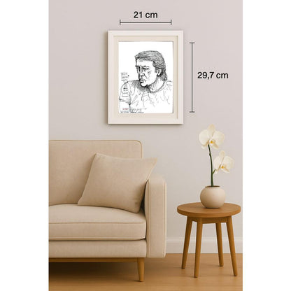 Pim Vimm 29x21cm Orijinal Karikatür BOD03139
