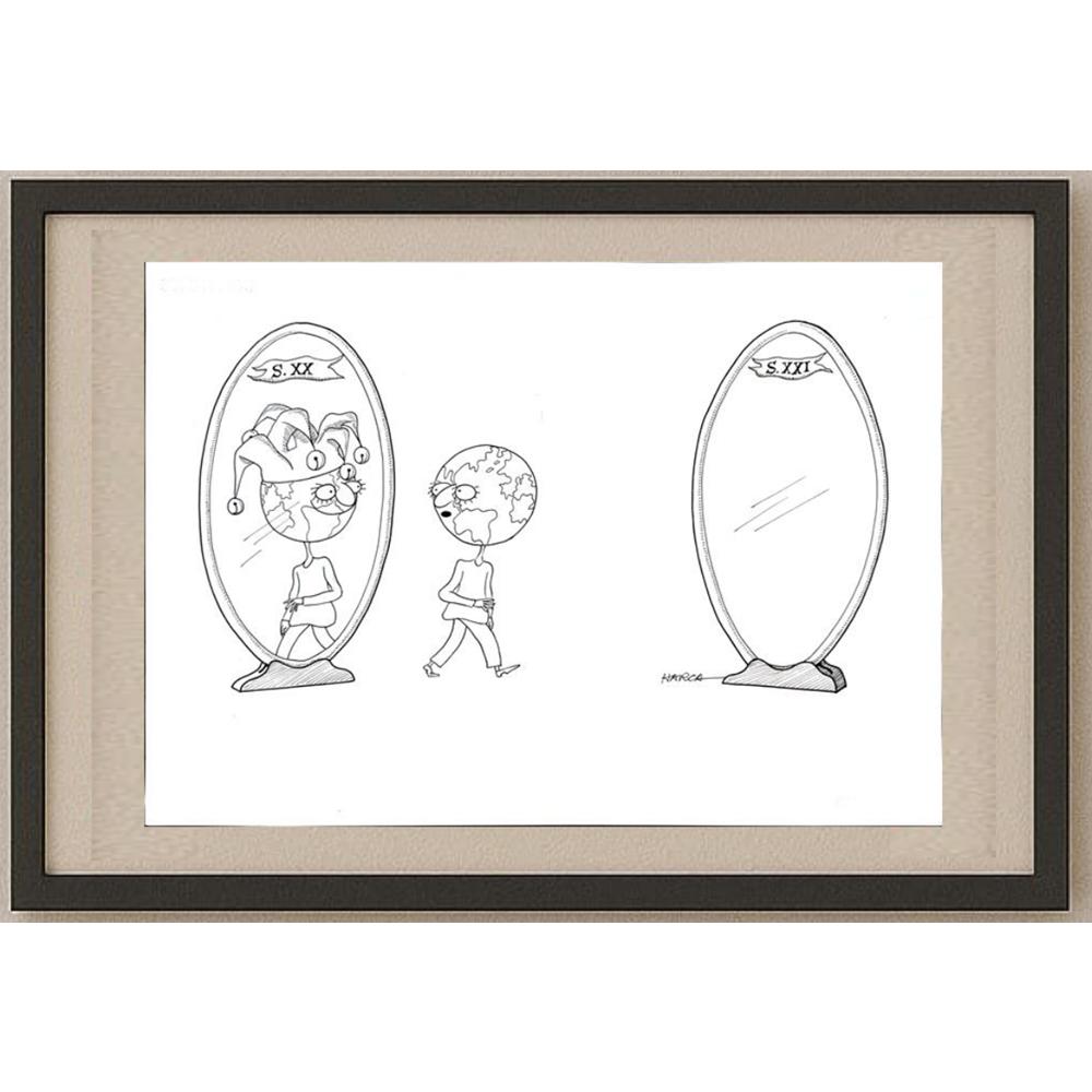 Juli Sanchis Aguado 43x30cm Orijinal Karikatür BOD03144