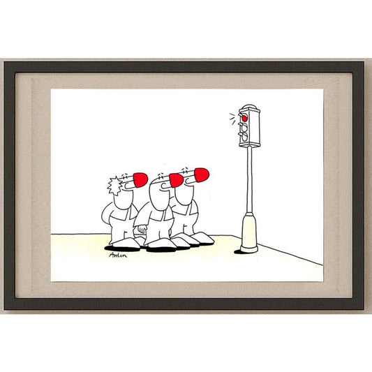 Anton Kotreba 29x21cm Orijinal Karikatür BOD03148