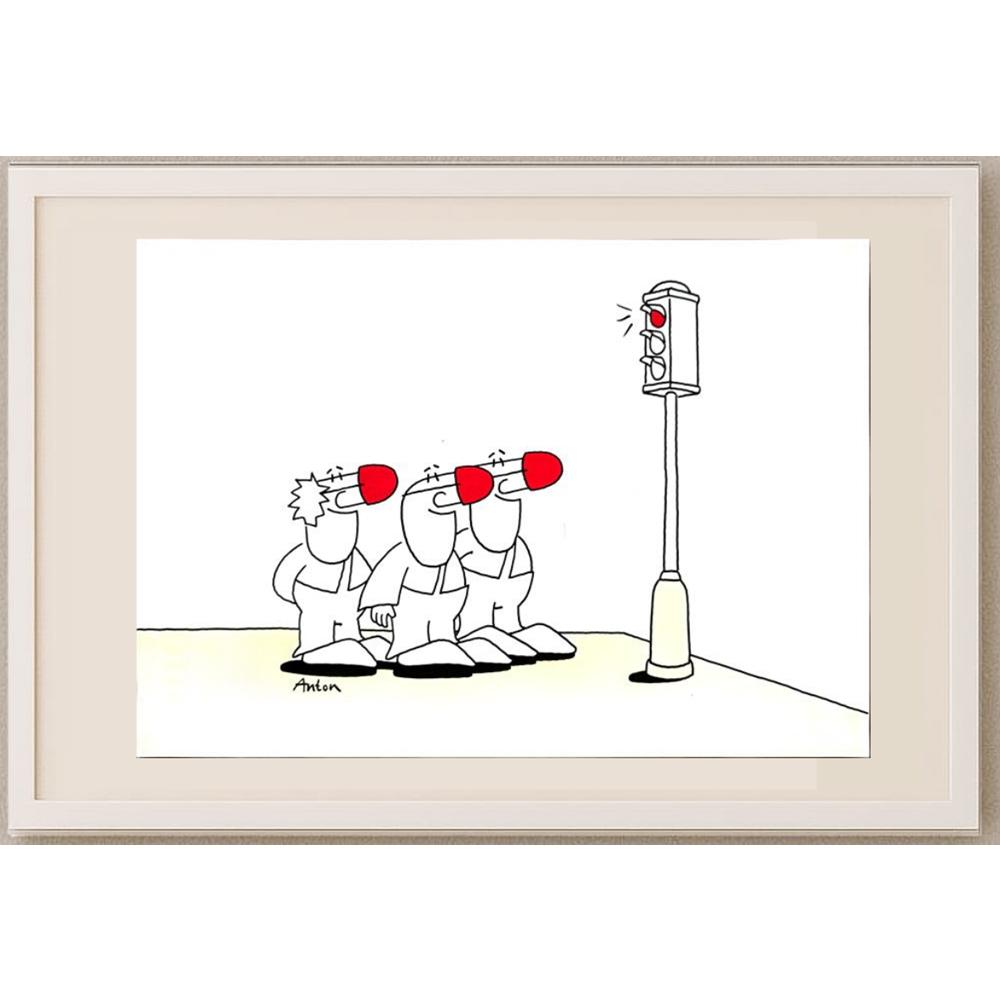 Anton Kotreba 29x21cm Orijinal Karikatür BOD03148