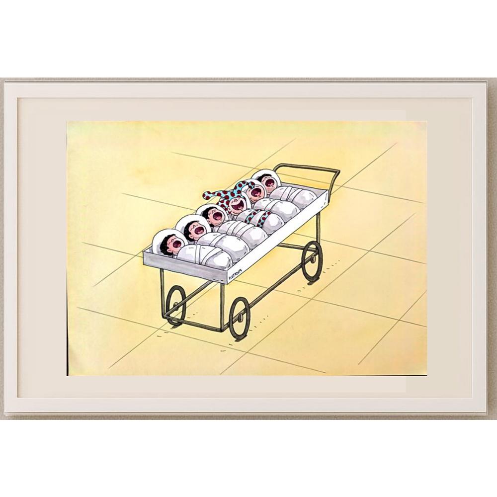 Lubomir Kotrha 29x21cm Orijinal Karikatür BOD03149